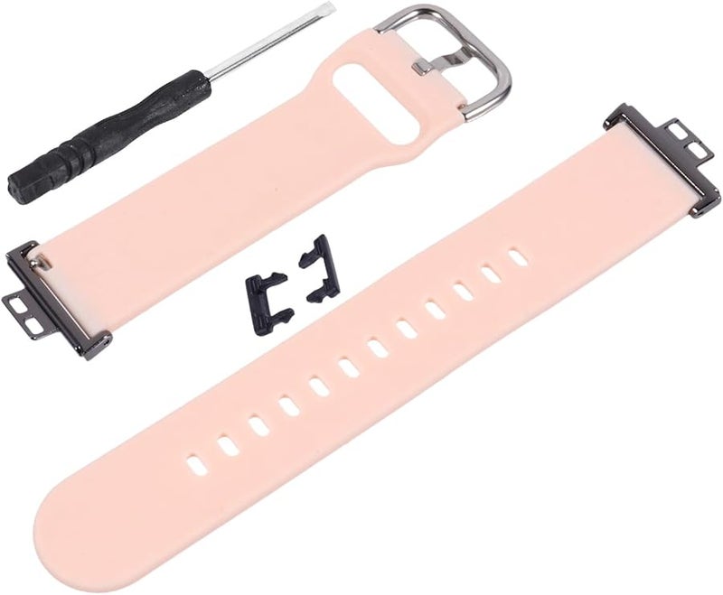 Premium Pink Replacement Strap for Watch Fit Smartwatch Band Comfortable for Men Women - Image 1